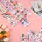 40PCS Pink Retro Floral Cotton Jelly Roll Fabric Strips – Precut Patchwork Quilting Fabric Bundle for Sewing, DIY Crafts & Spring Floral Projects (Hydrangea)